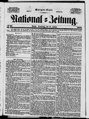 Nationalzeitung vom 28.01.1849