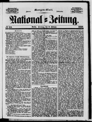 Nationalzeitung vom 16.02.1849