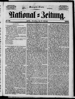 Nationalzeitung vom 20.02.1849