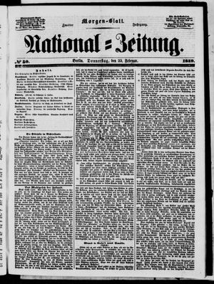Nationalzeitung vom 22.02.1849