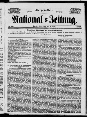 Nationalzeitung on Mar 4, 1849