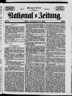 Nationalzeitung vom 17.03.1849