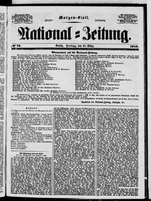 Nationalzeitung vom 23.03.1849
