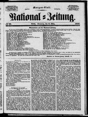 Nationalzeitung on Mar 25, 1849