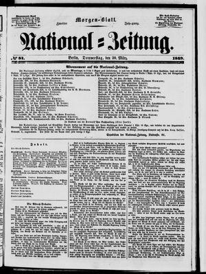 Nationalzeitung vom 29.03.1849