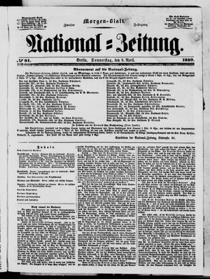 Nationalzeitung on Apr 5, 1849
