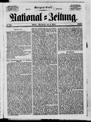 Nationalzeitung vom 11.04.1849