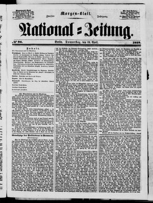 Nationalzeitung vom 12.04.1849