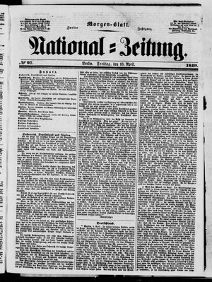 Nationalzeitung on Apr 13, 1849