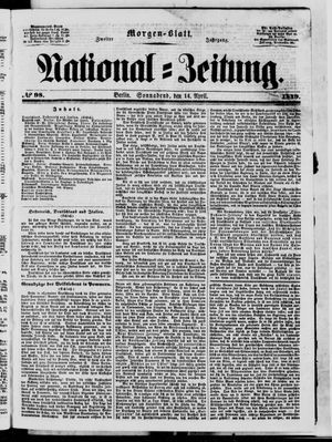Nationalzeitung vom 14.04.1849