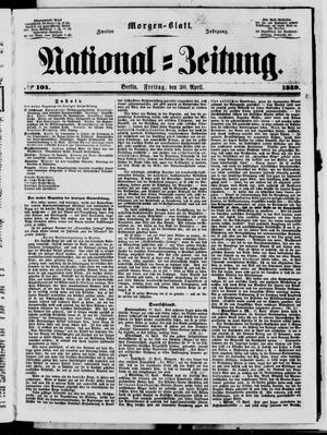 Nationalzeitung vom 20.04.1849