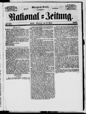 National-Zeitung vom 23.04.1849