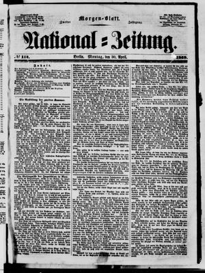 Nationalzeitung vom 30.04.1849