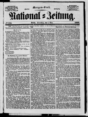 National-Zeitung vom 01.05.1849