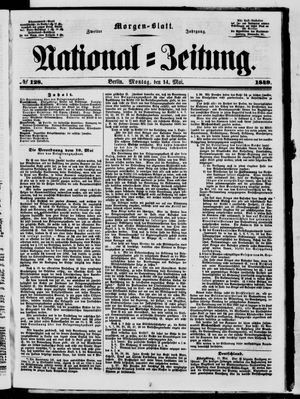 Nationalzeitung on May 14, 1849