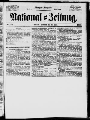 Nationalzeitung on Jun 13, 1849