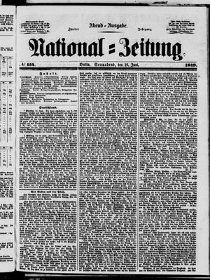 Nationalzeitung vom 16.06.1849