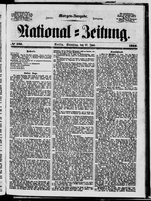 Nationalzeitung vom 17.06.1849