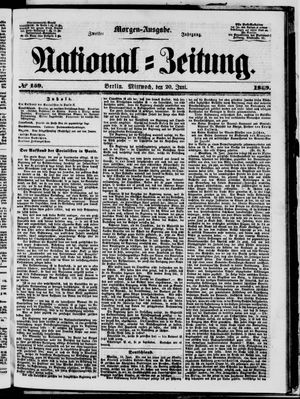 Nationalzeitung vom 20.06.1849