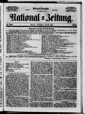Nationalzeitung vom 26.06.1849
