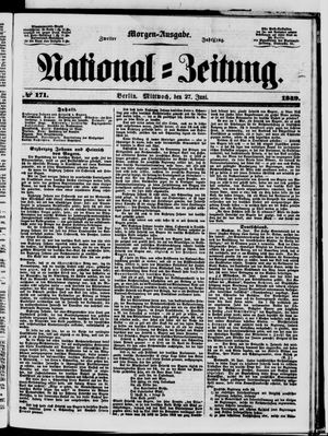 National-Zeitung vom 27.06.1849