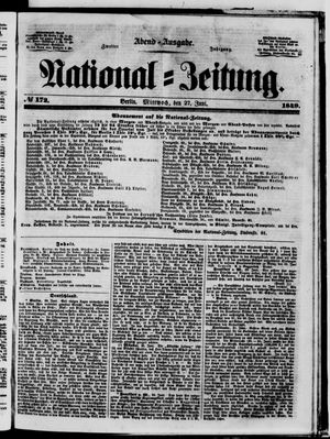 Nationalzeitung vom 27.06.1849