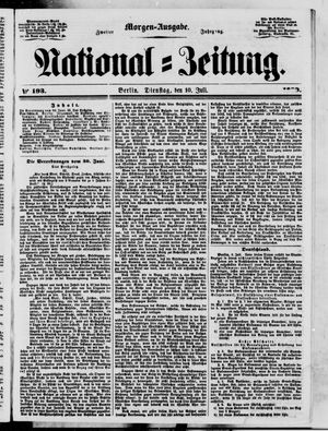 National-Zeitung vom 10.07.1849