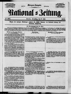 National-Zeitung vom 17.07.1849