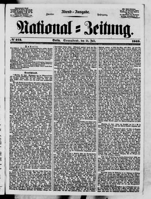 National-Zeitung vom 21.07.1849