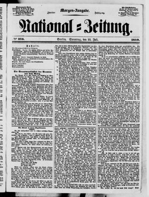 National-Zeitung vom 22.07.1849