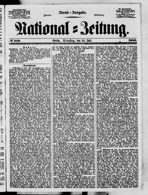 National-Zeitung vom 24.07.1849