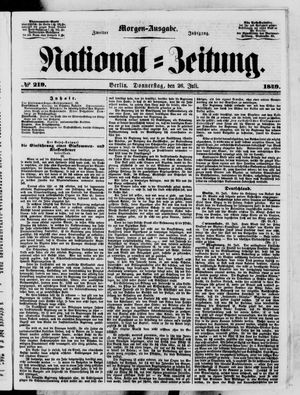 National-Zeitung vom 26.07.1849