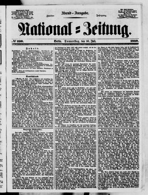 National-Zeitung vom 26.07.1849