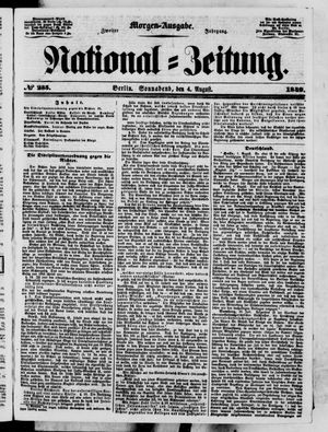 National-Zeitung vom 04.08.1849