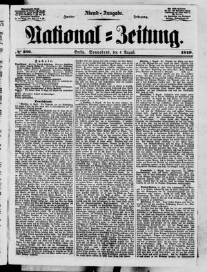 National-Zeitung vom 04.08.1849