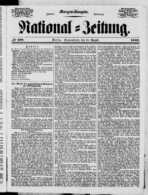 National-Zeitung vom 18.08.1849