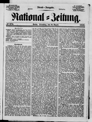 National-Zeitung vom 28.08.1849