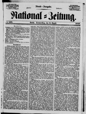 National-Zeitung vom 30.08.1849