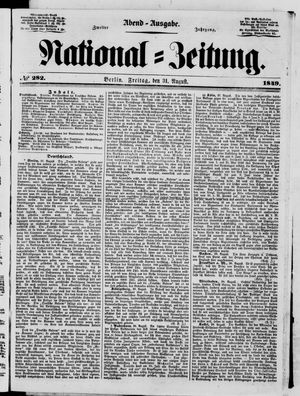 National-Zeitung vom 31.08.1849