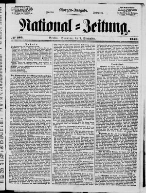 National-Zeitung vom 02.09.1849