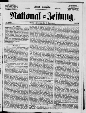 National-Zeitung vom 03.09.1849