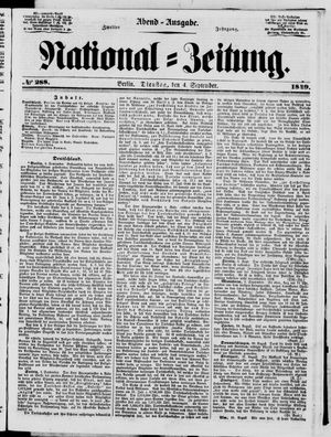 National-Zeitung vom 04.09.1849
