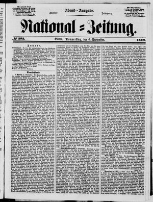 National-Zeitung vom 06.09.1849