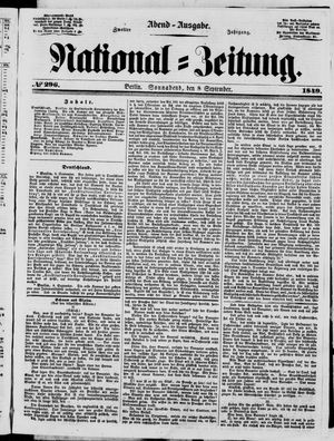 National-Zeitung on Sep 8, 1849