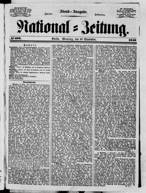 National-Zeitung vom 10.09.1849
