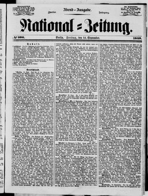 National-Zeitung vom 14.09.1849