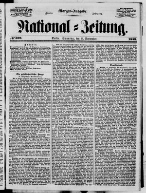 National-Zeitung vom 16.09.1849