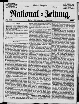 National-Zeitung vom 18.09.1849
