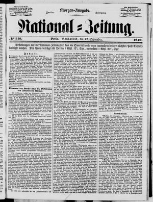 National-Zeitung on Sep 22, 1849