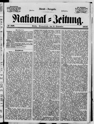 National-Zeitung on Sep 22, 1849